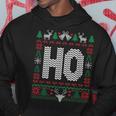 Where My Ho's At Ho Matching Couple Christmas Ugly Hoodie Personalized Gifts