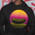 Hot Dog Fast Food Theme Party Retro Vintage Sunset Hoodie Unique Gifts