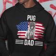 Hundebesitzer Us-Flagge 4 Juliatertag Mops Papa Kapuzenpullover Lustige Geschenke