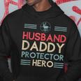 Hunter Dad Husband Daddy Protector Hero Hunting Fathers Day Hoodie Personalized Gifts