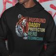 Husband Daddy Protector Hero Technician Dad Father's Day Hoodie Unique Gifts
