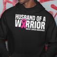 Husband Of A Warrior Pink Ribbon Breast Cancer Awareness Hoodie Unique Gifts