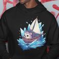 Ice Sailing Hedgehog Ice Sailing Ice Boating Yachting Kapuzenpullover Lustige Geschenke