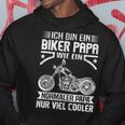 Ich Bin Ein Biker Papa Wie Ein Normal Papa Nuriel Cool S Hoodie Lustige Geschenke