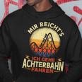 Ich Gehe Achterbahn Fahren Rollercoaster Amusement Park Black Hoodie Lustige Geschenke