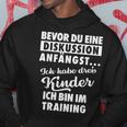 Ich Habe Drei Kinder Father Und Kinder Kapuzenpullover Lustige Geschenke