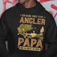 Ich Habe Zwei Titel Angler Und Papa Hecht Mann Carp Fishing S Kapuzenpullover Lustige Geschenke