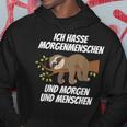 Ich Hasse Morgenmenschschen Und Morgen & Menschen Morgenmuffel I Hasse Hoodie Lustige Geschenke