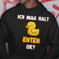 Ich Mag Halt Enten Badeente Ente Hoodie Lustige Geschenke