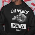 Ich Werde Papa 2024 Ich Werde Baldater Hoodie Lustige Geschenke