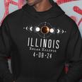 Illinois Solar Eclipse Spring 2024 Totality April 8 2024 Hoodie Unique Gifts