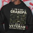 I'm A Dad Grandpa And Veteran Fathers Day American Flag Hoodie Personalized Gifts