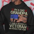 I'm A Dad Grandpa And Vietnam Veteran Us Flag Papa Grandpa Hoodie Funny Gifts