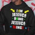 I'm Jessica Doing Jessica Things Cool Christmas Hoodie Funny Gifts