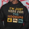 I'm Just Here For The Hookups Camp Rv Camper Camping Hoodie Unique Gifts