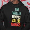 I'm Vallie Doing Vallie Things Fun Personalized Name Vallie Hoodie Funny Gifts