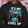 It's My Birthday Boy Time To Level Up Video Game Birthday Hoodie Unique Gifts