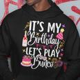 It's My Birthday Let's Play Bunco Player Party Dice Game Hoodie Unique Gifts