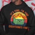 It's Fine I'm FineEverything's Fine Lil Dumpster Fire Cool Hoodie Unique Gifts