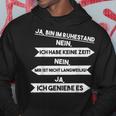 Ja Ich Bin Im Ruhestand Hoodie Lustige Geschenke