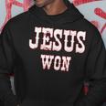 Jesus Won Texas Christianity Religion Jesus Won Texas Hoodie Unique Gifts