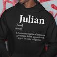 Julian Definition Personalized Name Costume For Julian Hoodie Funny Gifts