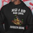 Just A Boy Who Loves American Robins Birds Hoodie Unique Gifts