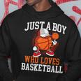 Just A Boy Who Loves Basketball Player Hoops Hoodie Personalized Gifts