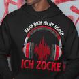 Kann Dich Nicht Hören Ich Zocke I Pc Gamer Headset Half Sleeve Kapuzenpullover Lustige Geschenke