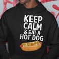 Keep Calm And Eat A Hot Dog Hoodie Unique Gifts