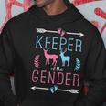 Keeper Of The Gender Buck Or Doe In Blue And Pink Party Hoodie Unique Gifts