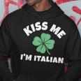 Kiss Me I'm Italian St Patrick's Day Irish Italy Hoodie Unique Gifts
