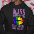 Kiss Whoever The F You Want Lgbt Pride Month Lgbtq Rainbow Hoodie Unique Gifts