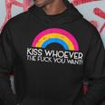 Kiss Whoever The F You Want Pan Pansexual Lgbt Ally Hoodie Unique Gifts