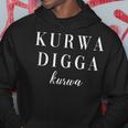 Kurwa Digga Kurwa Polski Polish Slang Poland Hoodie Lustige Geschenke