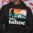 Lake Tahoe Retro Bigfoot Mountains Vintage Graphic Hoodie Unique Gifts