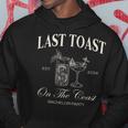Last Toast On The Coast Bachelor Beach Bridal Party Hoodie Funny Gifts