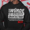 Basic Law Article 1 Die Zürde Des Menschen Ist Unantastbar Hoodie Lustige Geschenke