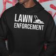 Lawn Enforcement Gardener Dad Farthers Day Hoodie Unique Gifts