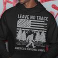 Leave No Trace America National Parks No Trace Bigfoot Hoodie Funny Gifts
