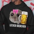 Lecker Bierchen X Sad Hamster Meme Bier Weizenbier Weißbier Hoodie Lustige Geschenke