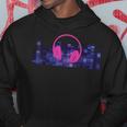 Led Flashing Audio Control Night Club Pink Headphones Hoodie Unique Gifts