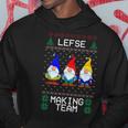 Lefse Making Team Nordic Christmas Tomte Gnome Xmas Women Hoodie Unique Gifts