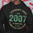 Legend Since 2007 17Th Birthday Retro 17 Years Old Boy Hoodie Unique Gifts
