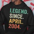 Legend Since April 2004 20Th Birthday Boy 20 Years Old Hoodie Unique Gifts