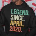 Legend Since April 2020 4Th Birthday Boy 4 Years Old Hoodie Funny Gifts