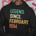 Legend Since February 1994 30Th Birthday 30 Years Old Hoodie Funny Gifts