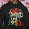 Legends Since April 1954 70 Year Old 70Th Birthday Men Hoodie Funny Gifts