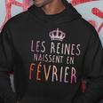 Les Reines Naissent En Fevrier Tshirt Sweat à capuche Cadeaux drôles