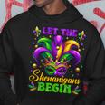 Let The Shenanigans Begin Mardi Gras Hoodie Funny Gifts